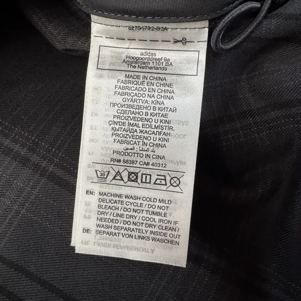 Adidas New Zealand All Blacks Plaid Woven Firebird Track Jacket
